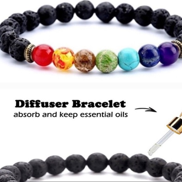 7 Chakras Bracelets & 2 Essential Oils Gift Boxset - Picture 2 of 8